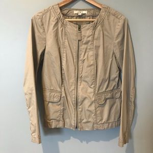 LOFT | Collarless Cropped Jacket